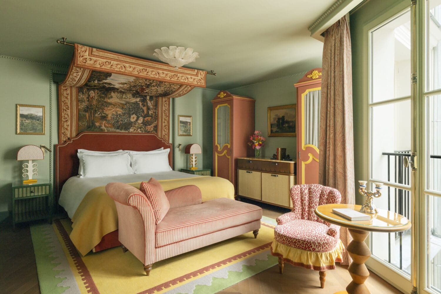 Chambre Prestige Le Grand Mazarin vue lit Vincent Leroux